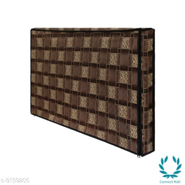 Floral Printed 43 Inch LED TV Cover With Closing Zip.